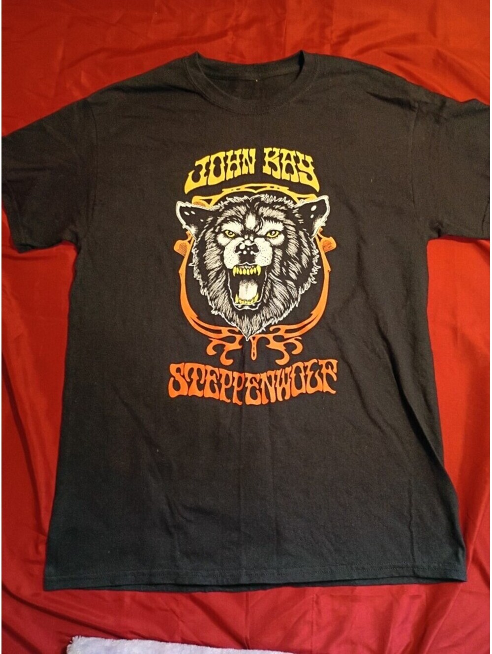 John Kay Steppenwolf Black Graphic T-Shirt
